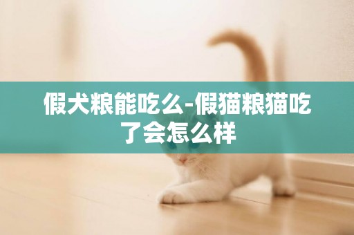 假犬糧能吃么-假貓糧貓吃了會怎么樣