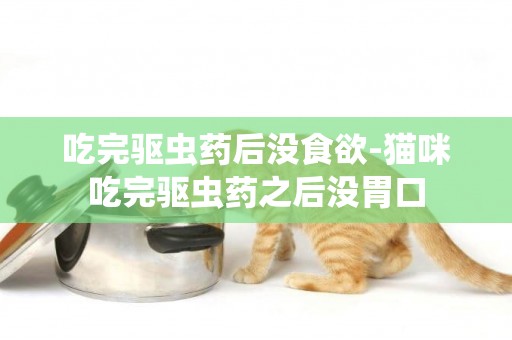 吃完驅蟲藥后沒食欲-貓咪吃完驅蟲藥之后沒胃口