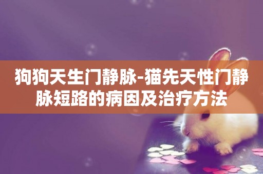 狗狗天生門靜脈-貓先天性門靜脈短路的病因及治療方法