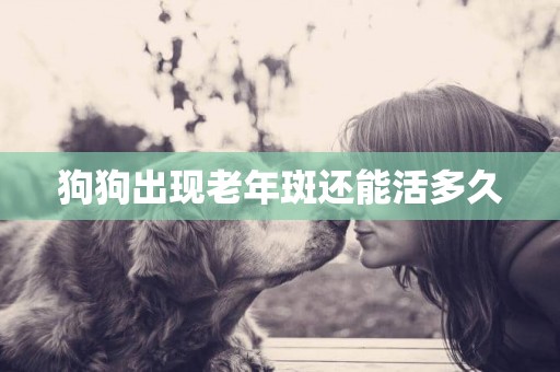 狗狗出現老年斑還能活多久