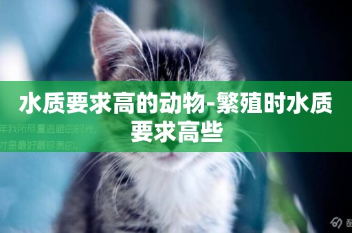 水質要求高的動物-繁殖時水質要求高些