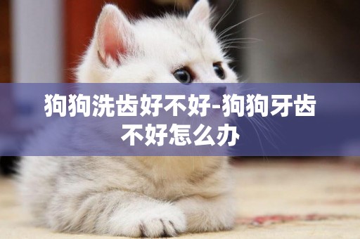 狗狗洗齒好不好-狗狗牙齒不好怎么辦