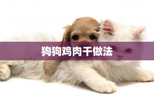 狗狗雞肉干做法