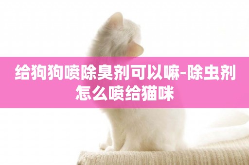 給狗狗噴除臭劑可以嘛-除蟲劑怎么噴給貓咪