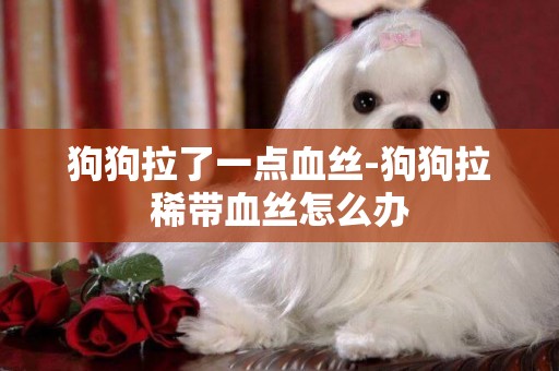 狗狗拉了一點血絲-狗狗拉稀帶血絲怎么辦