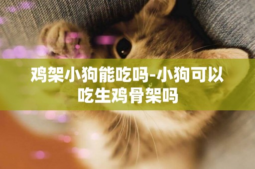 雞架小狗能吃嗎-小狗可以吃生雞骨架嗎