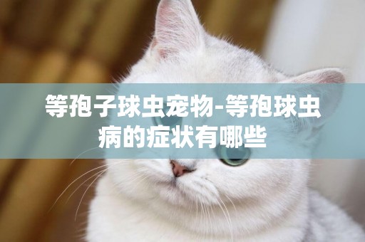 等孢子球蟲寵物-等孢球蟲病的癥狀有哪些