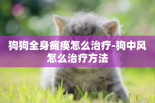 狗狗全身癱瘓怎么治療-狗中風怎么治療方法