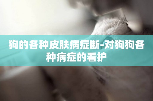 狗的各種皮膚病癥斷-對狗狗各種病癥的看護
