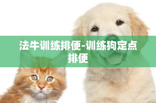 法牛訓練排便-訓練狗定點排便