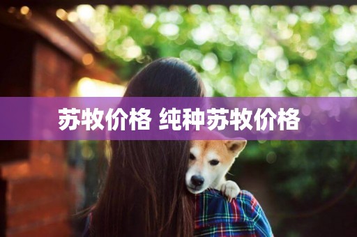 蘇牧價格 純種蘇牧價格