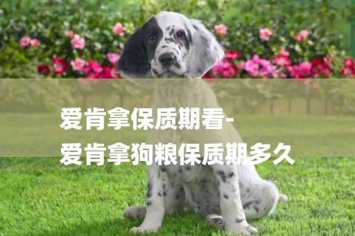 愛肯拿保質期看-
愛肯拿狗糧保質期多久