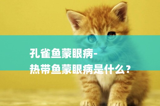 孔雀魚蒙眼病-
熱帶魚蒙眼病是什么？