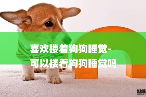 喜歡摟著狗狗睡覺-
可以摟著狗狗睡覺嗎