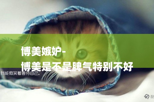 博美嫉妒-
博美是不是脾氣特別不好