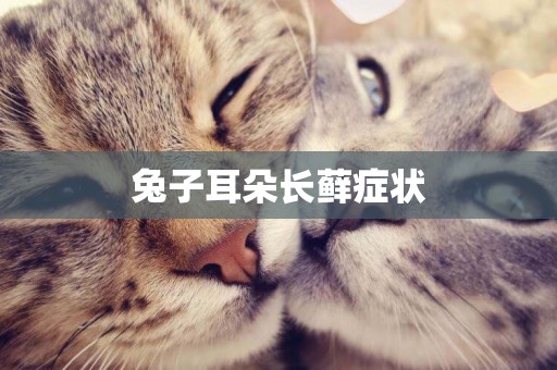 兔子耳朵長蘚癥狀