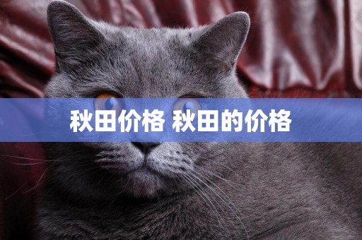 秋田價格 秋田的價格