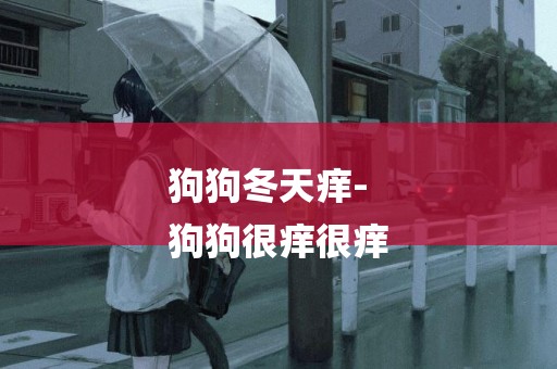 狗狗冬天癢-
狗狗很癢很癢