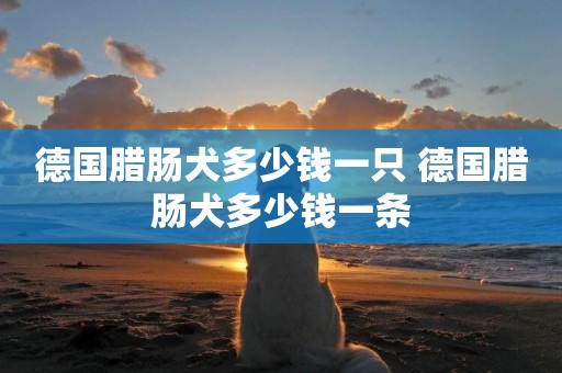 德國臘腸犬多少錢一只 德國臘腸犬多少錢一條
