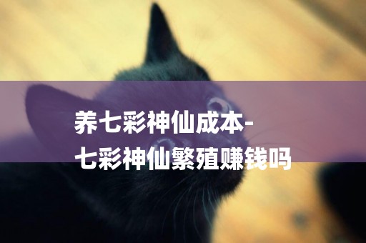 養七彩神仙成本-
七彩神仙繁殖賺錢嗎