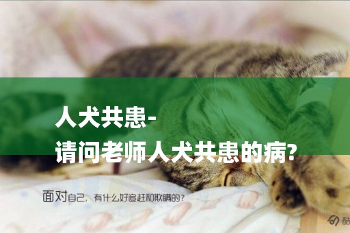 人犬共患-
請問老師人犬共患的病?