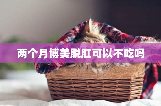 兩個月博美脫肛可以不吃嗎