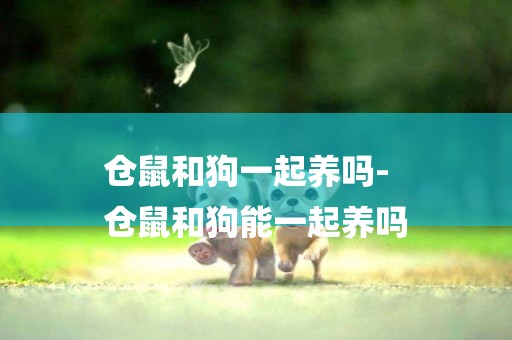 倉鼠和狗一起養嗎-
倉鼠和狗能一起養嗎