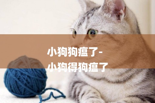 小狗狗瘟了-
小狗得狗瘟了