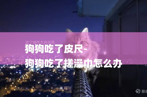 狗狗吃了皮尺-
狗狗吃了搓澡巾怎么辦