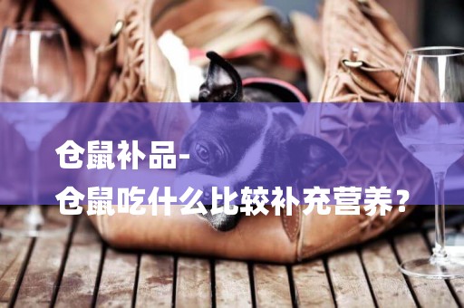 倉鼠補品-
倉鼠吃什么比較補充營養？