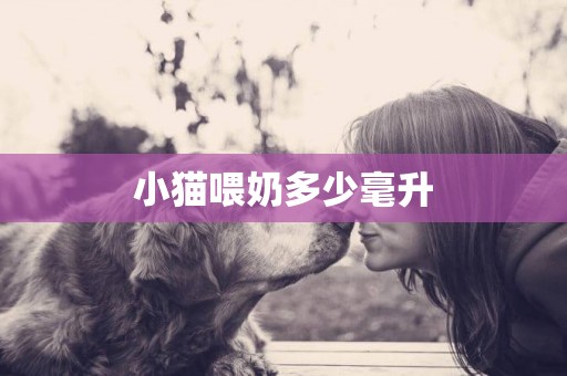 小貓喂奶多少毫升