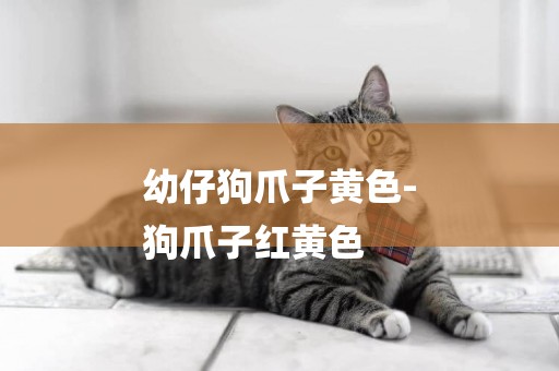幼仔狗爪子黃色-
狗爪子紅黃色