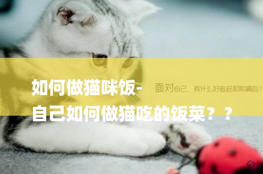 如何做貓咪飯-
自己如何做貓吃的飯菜？？