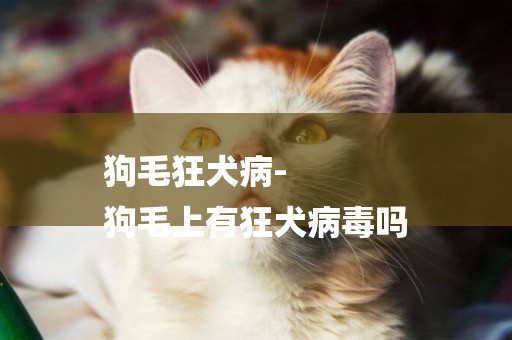 狗毛狂犬病-
狗毛上有狂犬病毒嗎