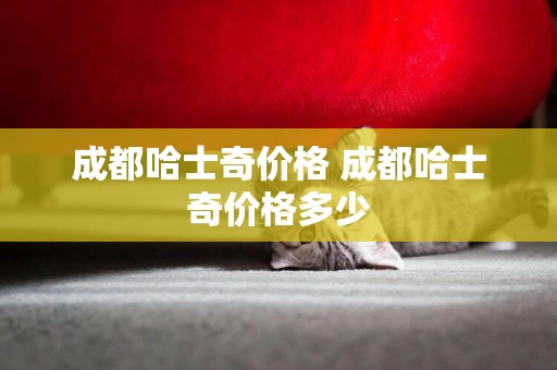 成都哈士奇價格 成都哈士奇價格多少