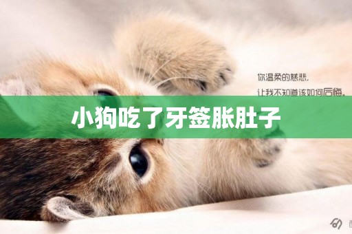 小狗吃了牙簽脹肚子