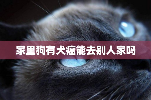 家里狗有犬瘟能去別人家嗎