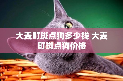 大麥町斑點狗多少錢 大麥町斑點狗價格