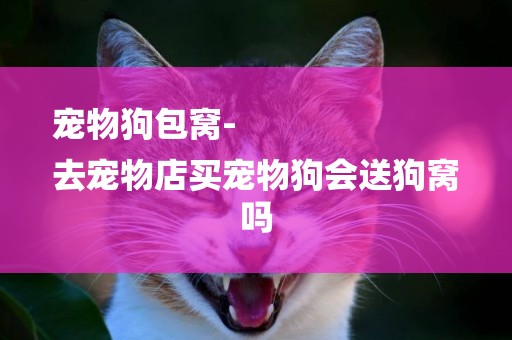 寵物狗包窩-
去寵物店買寵物狗會送狗窩嗎