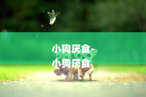 小狗厭食-
小狗厭食