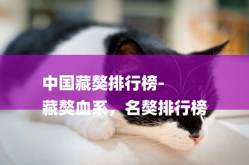 中國藏獒排行榜-
藏獒血系，名獒排行榜