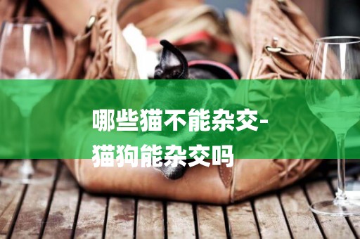 哪些貓不能雜交-
貓狗能雜交嗎