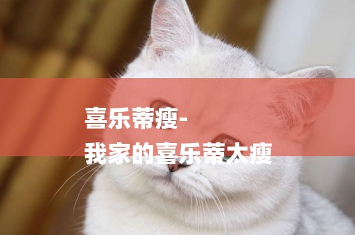 喜樂蒂瘦-
我家的喜樂蒂太瘦