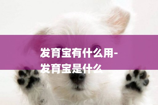 發育寶有什么用-
發育寶是什么
