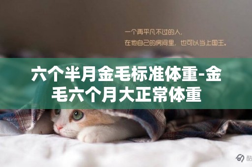 六個半月金毛標準體重-金毛六個月大正常體重