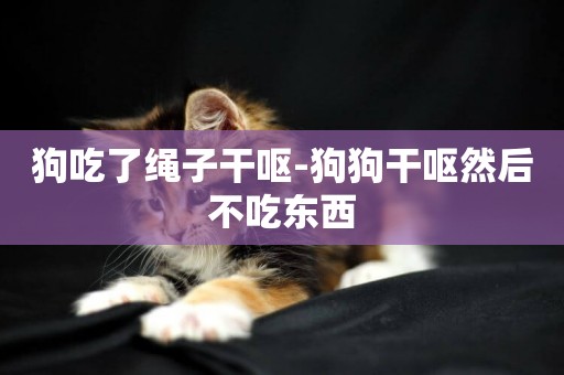 狗吃了繩子干嘔-狗狗干嘔然后不吃東西