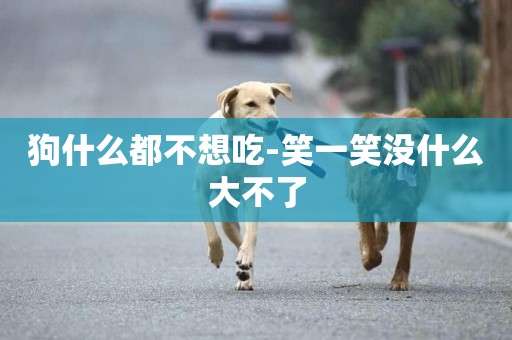 狗什么都不想吃-笑一笑沒什么大不了