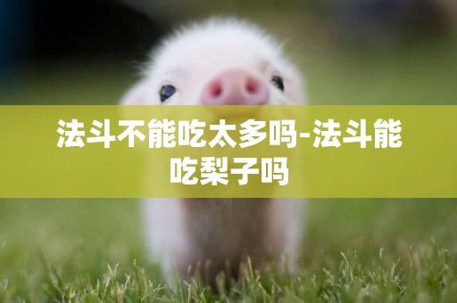 法斗不能吃太多嗎-法斗能吃梨子嗎