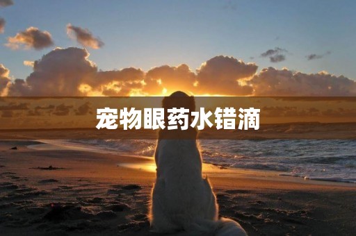 寵物眼藥水錯滴