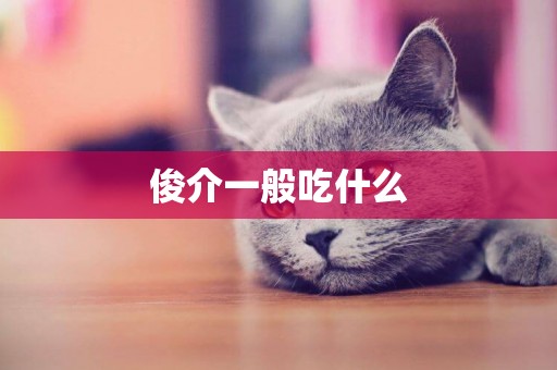 俊介一般吃什么